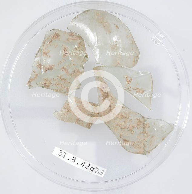 Glass Fragments, Coptic, 4th century. Creator: Unknown.