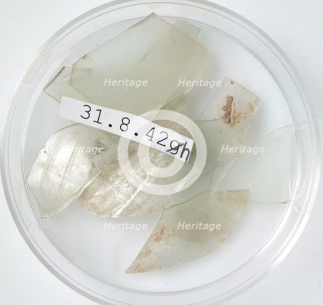 Glass Fragments, Coptic, 4th century. Creator: Unknown.