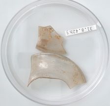 Glass Fragments, Coptic, 4th century. Creator: Unknown