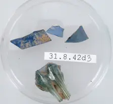 Glass Fragments, Coptic, 4th century. Creator: Unknown