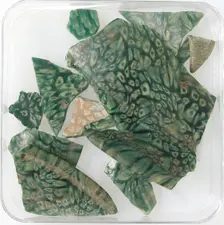 Glass Fragments, Coptic, 4th-early 5th century. Creator: Unknown