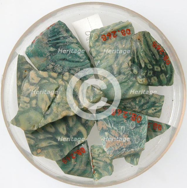 Glass Fragments, Coptic, 4th-early 5th century. Creator: Unknown.
