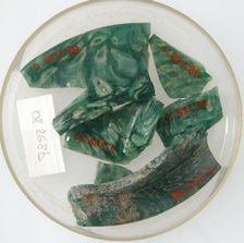Glass Fragments, Coptic, 4th-early 5th century. Creator: Unknown