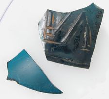 Glass Fragments, Coptic, 4th-early 5th century. Creator: Unknown