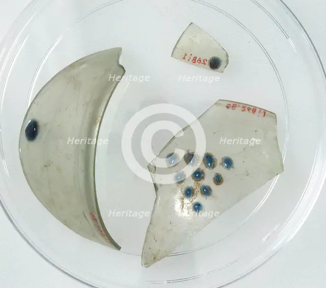 Glass Fragments, Coptic, 4th-early 5th century. Creator: Unknown.