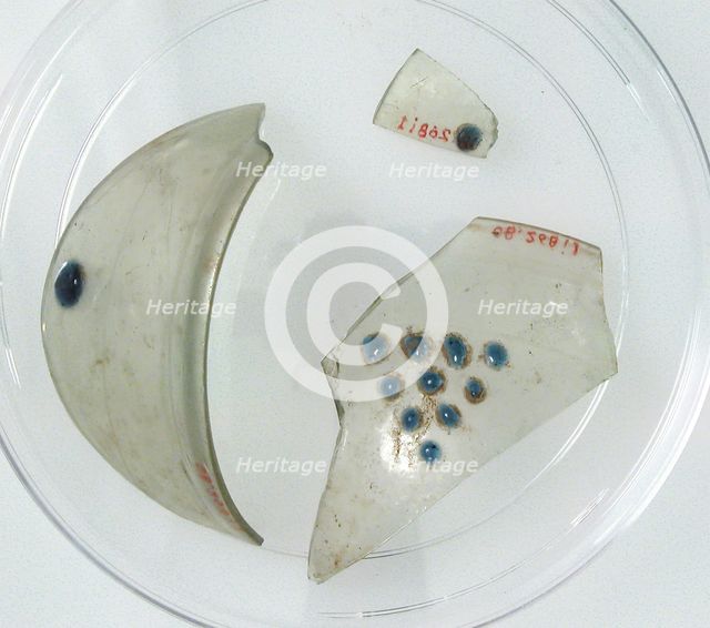 Glass Fragments, Coptic, 4th-early 5th century. Creator: Unknown.