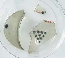 Glass Fragments, Coptic, 4th-early 5th century. Creator: Unknown