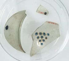 Glass Fragments, Coptic, 4th-early 5th century. Creator: Unknown