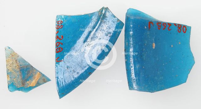 Glass Fragments, Coptic, 4th-early 5th century. Creator: Unknown.