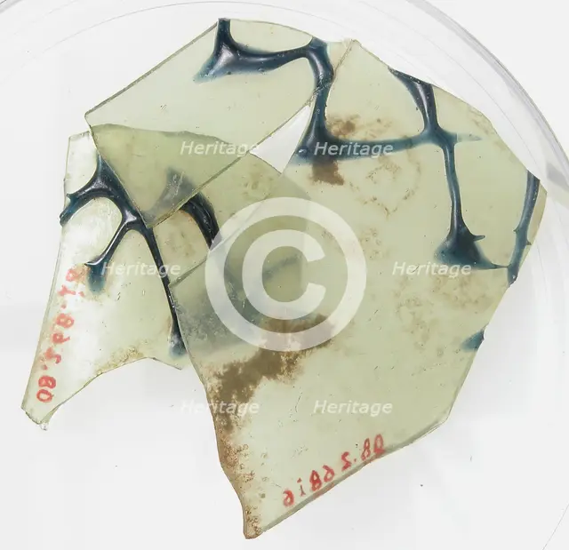 Glass Fragments, Coptic, 4th-early 5th century. Creator: Unknown.