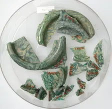 Glass Fragments, Coptic, 4th-early 5th century. Creator: Unknown