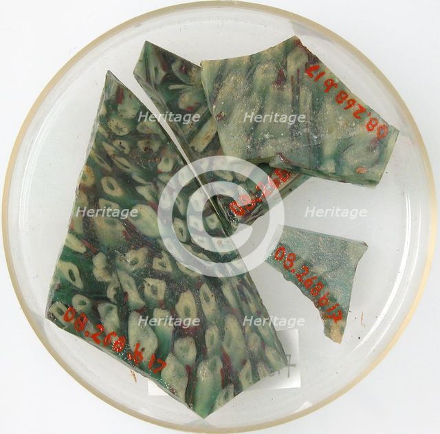 Glass Fragments, Coptic, 4th-early 5th century. Creator: Unknown.
