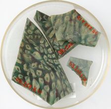 Glass Fragments, Coptic, 4th-early 5th century. Creator: Unknown
