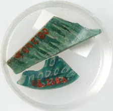 Glass Fragments, Coptic, 4th-early 5th century. Creator: Unknown