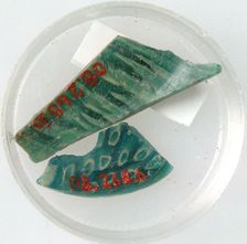 Glass Fragments, Coptic, 4th-early 5th century. Creator: Unknown
