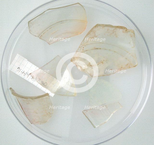 Glass Fragments, Coptic, 4th-early 5th century. Creator: Unknown.