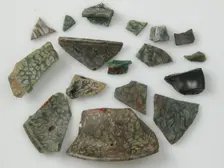 Glass Fragments, Coptic, 4th-early 5th century. Creator: Unknown
