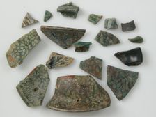 Glass Fragments, Coptic, 4th-early 5th century. Creator: Unknown