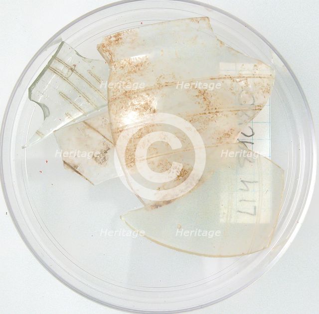 Glass Fragments, Coptic, 4th-early 5th century. Creator: Unknown.