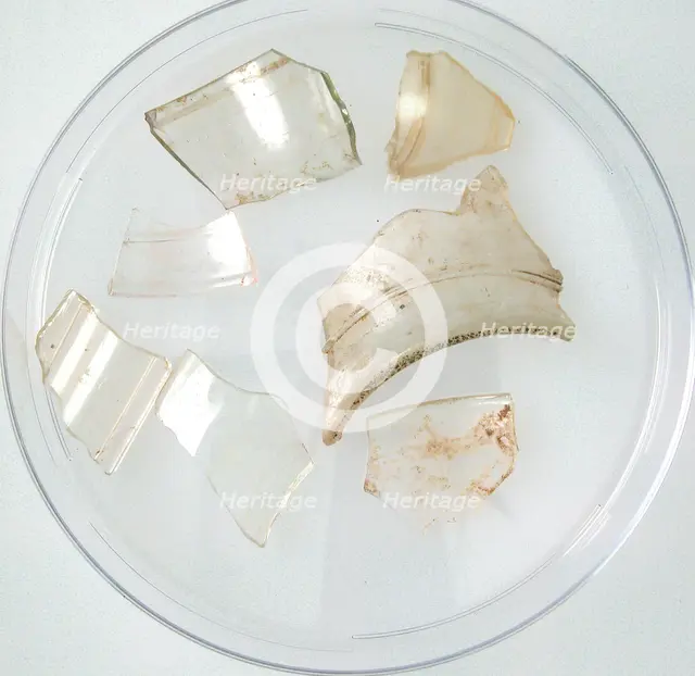 Glass Fragments, Coptic, 4th-early 5th century. Creator: Unknown.