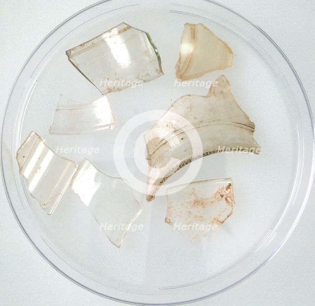 Glass Fragments, Coptic, 4th-early 5th century. Creator: Unknown.