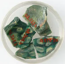 Glass Fragments, Coptic, 4th-early 5th century. Creator: Unknown