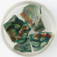 Glass Fragments, Coptic, 4th-early 5th century. Creator: Unknown
