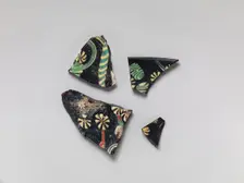 Glass Fragments from a Vessel, Coptic, 4th-early 5th century. Creator: Unknown
