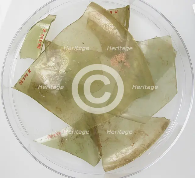Glass Fragments from a Vessel, Coptic, 4th-early 5th century. Creator: Unknown.