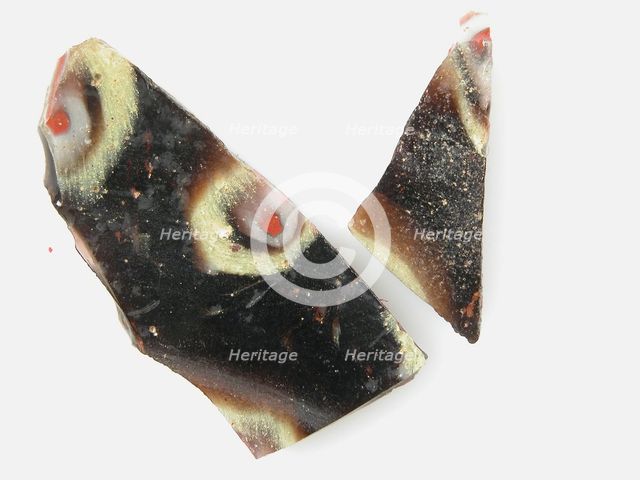 Glass Fragments from a Vessel, Coptic, 4th-early 5th century. Creator: Unknown.