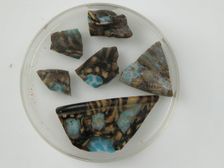 Glass Fragments from a Vessel, Coptic, 4th-early 5th century. Creator: Unknown