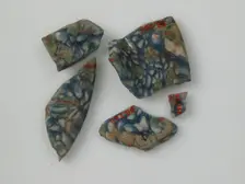 Glass Fragments from a Vessel, Coptic, 4th-early 5th century. Creator: Unknown