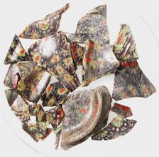 Glass Fragments from a Vessel, Coptic, 4th-early 5th century. Creator: Unknown