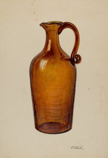 Glass Jug, c. 1940. Creator: Paul Ward