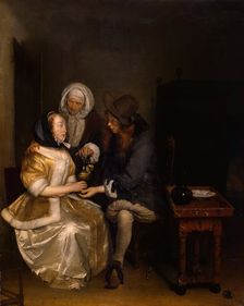 Glass of Lemonade, 1663. Creator: Gerard Terborch II