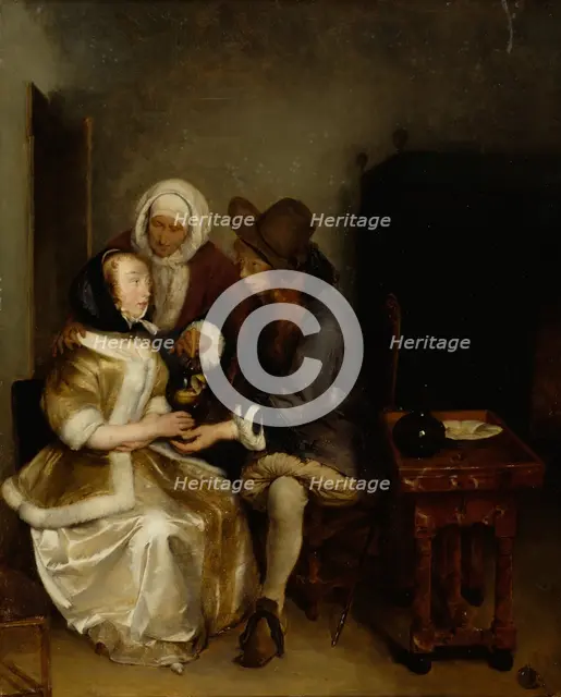 Glass of Lemonade, copy after Gerh. Terborch's painting, 1892. Creator: Helene Schjerfbeck.