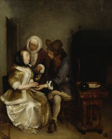 Glass of Lemonade, copy after Gerh. Terborch's painting, 1892. Creator: Helene Schjerfbeck