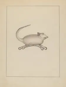 Glass Mouse, 1935/1942. Creator: Unknown