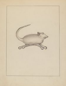 Glass Mouse, 1935/1942. Creator: Unknown
