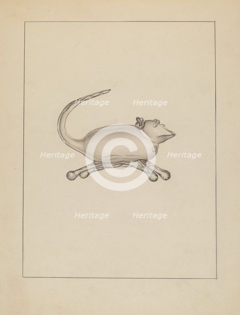 Glass Mouse, 1935/1942. Creator: Unknown.