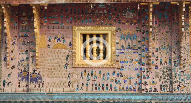 Glass Mosaics in the Wat Xieng Thong, Luang Prabang, Laos, 1950s. Artist: Anonymous master  