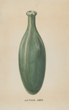 Glass Nursing Bottle, c. 1936. Creators: Hebilly West, Pauline Fish