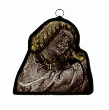 Glass Panel of Head of Angel, German or Swiss, late 15th century. Creator: Unknown