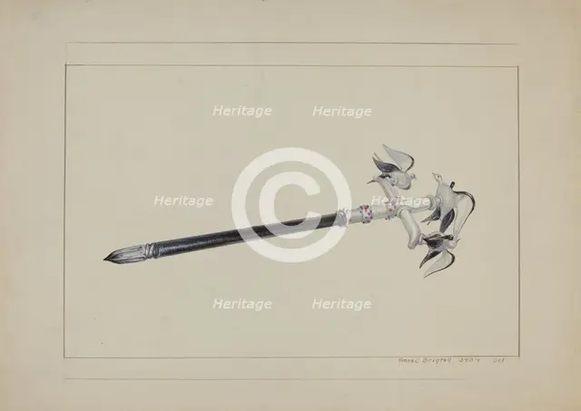 Glass Pen, 1935/1942. Creator: Amos C. Brinton.