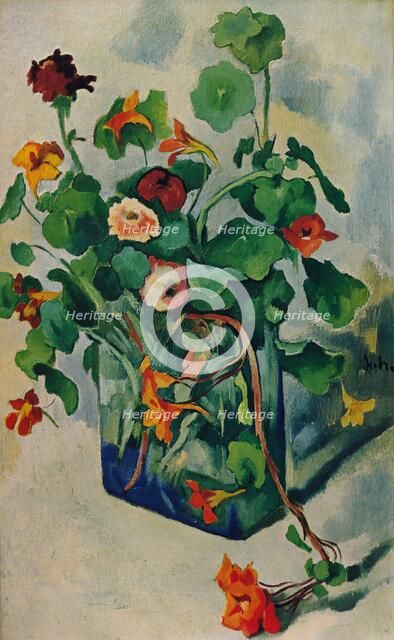 'Glass With Cress', c1915. Artist: Heinrich Nauen.