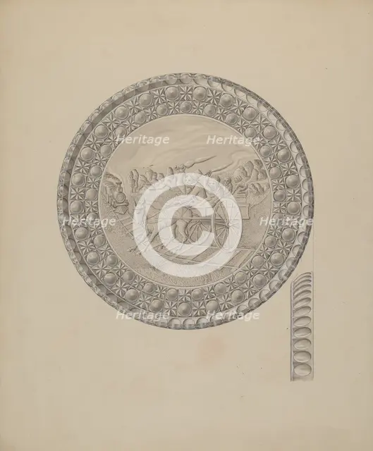 Glass Tray, c. 1939. Creator: Henry Moran.