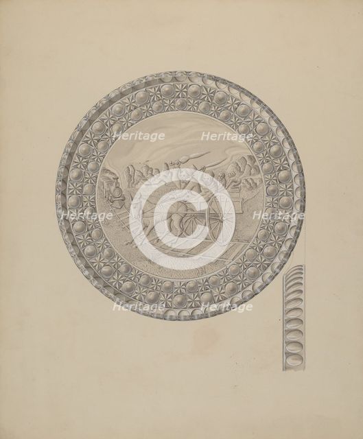 Glass Tray, c. 1939. Creator: Henry Moran.