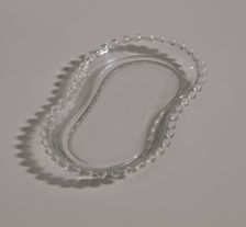 Glass tray from Mae's Millinery Shop, 1941-1994. Creator: Unknown