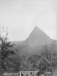 Glasshouse Mountains: Beerwah from Coonowrin, 1894. Creator: Unknown