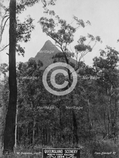 Glasshouse Mountains, Mount Beerwah, 1894. Creator: Unknown.